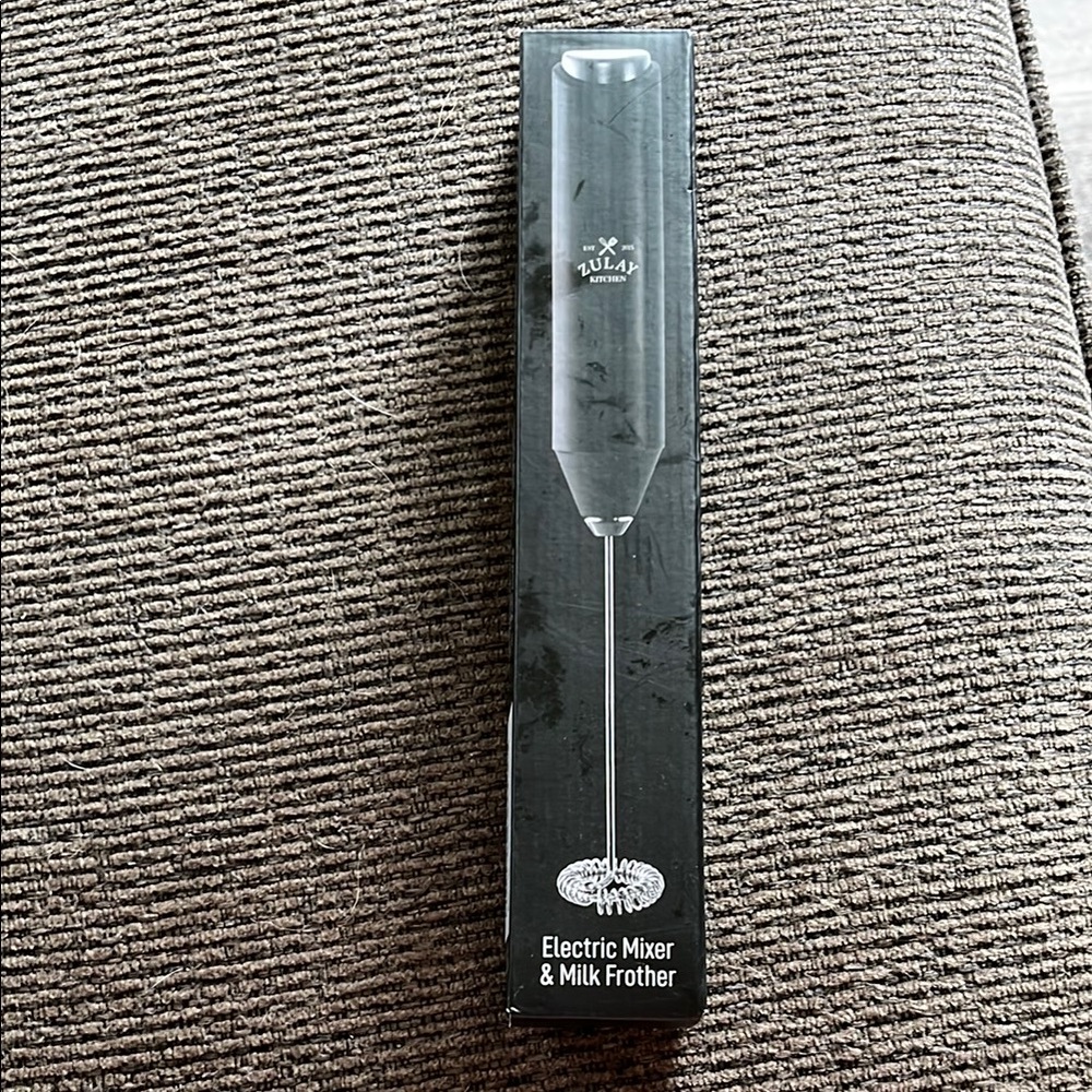 Black Electric Mixer & Milk Frother